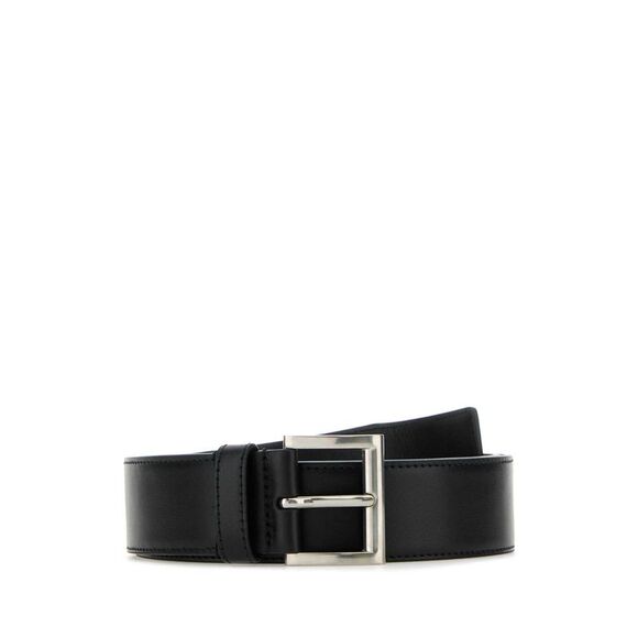 Prada Women Black Leather Belt